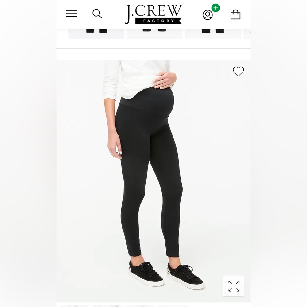 J. Crew Factory Black Maternity Leggings
